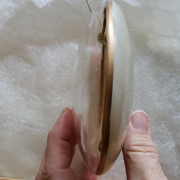 Horse ornament, round, glass, 5 inches high - Picture 3 of 3